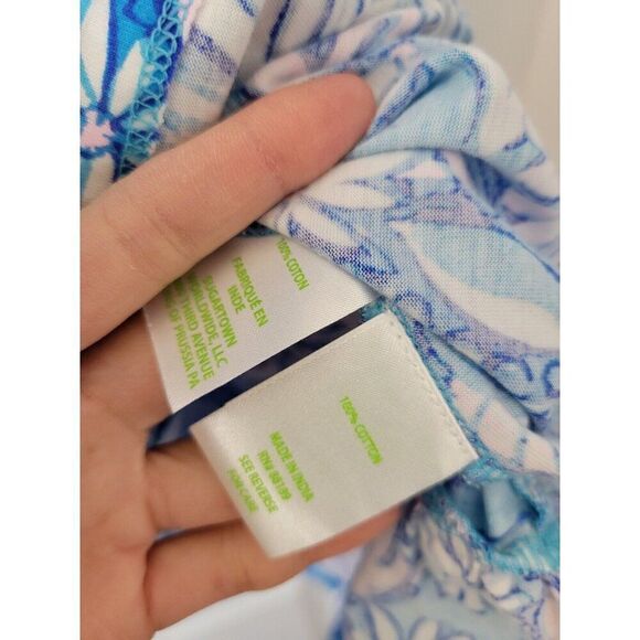 Lilly Pulitzer Malone Shell Print Sleeveless Cotton Shift Dress S $118 - Picture 6 of 9